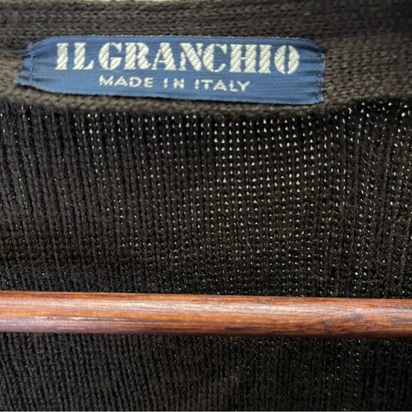 IL GRANCHIO FRONT LEATHER JACKET SIZE X LARGE - Picture 5 of 8